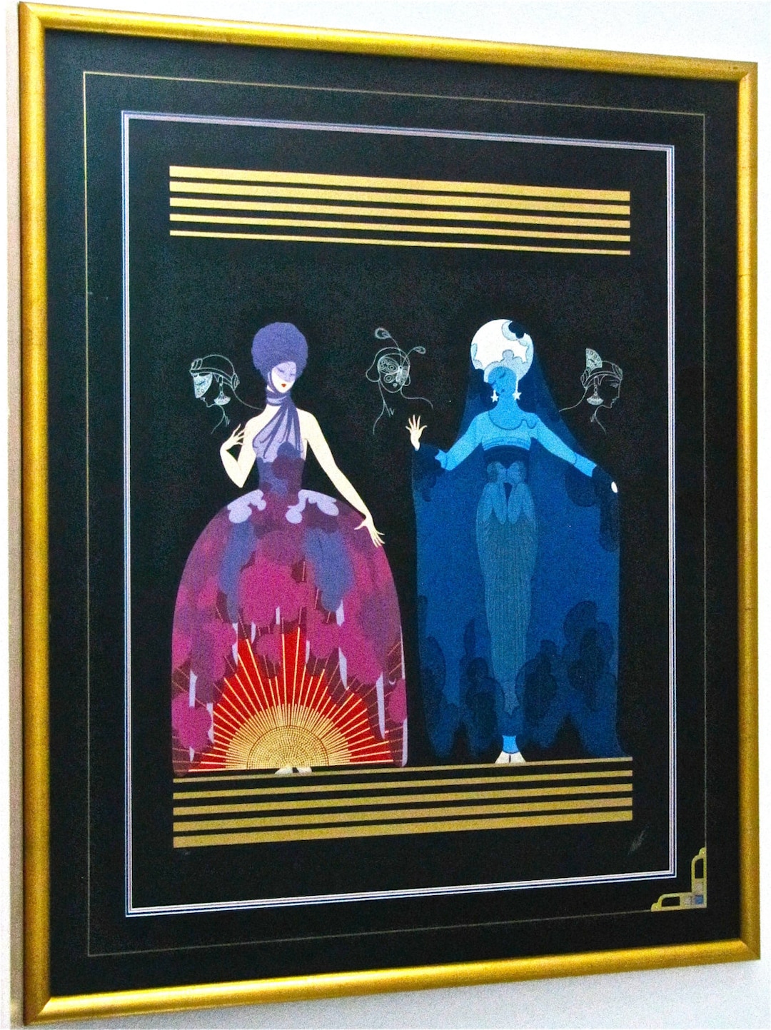Erte 【Sunrise 】1992  lithograph60限定 Erte 【Sunrise 】1992 lithograph60限定 ERTE Sunrise, 1992