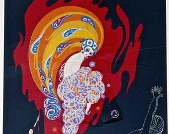 Erte Serigraph 'oriental Tale' 1982 – Signed, Numbered 24/300