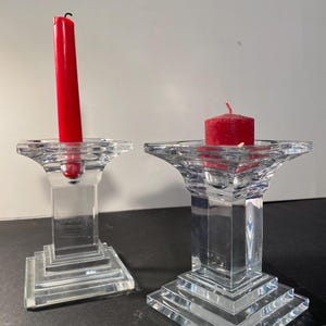 Noble Excellence Czech Two Crystal Candleholders