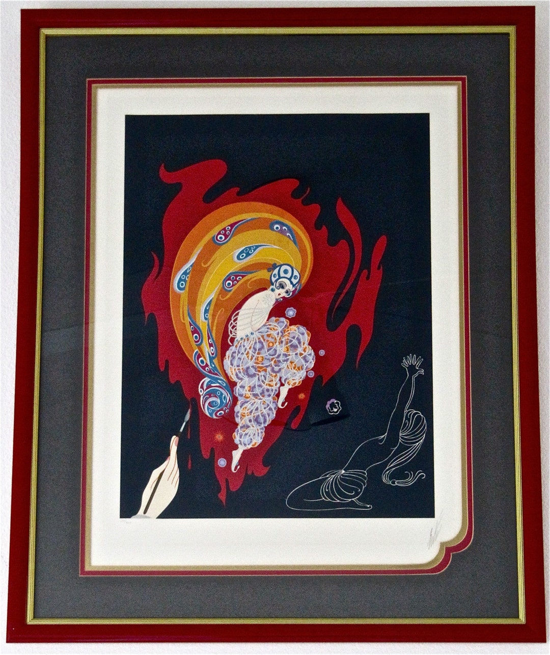 Erte Serigraph 'oriental Tale' 1982 – Signed, Numbered 24/300