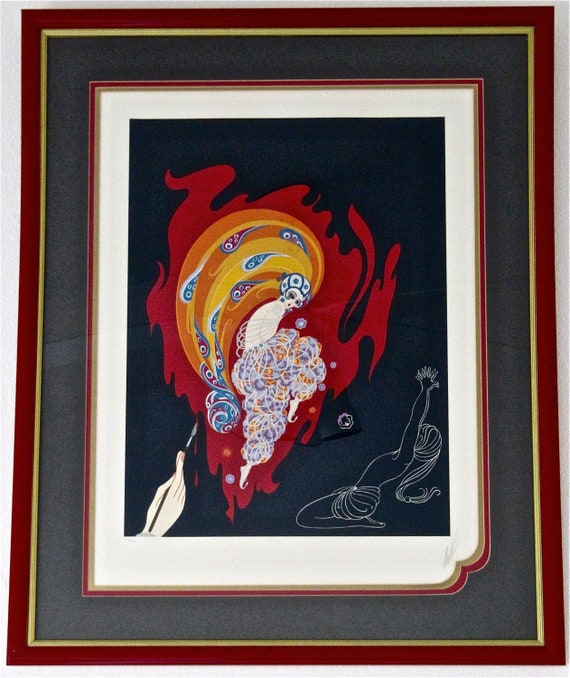 Erte Serigraph 'oriental Tale' 1982 – Signed, Numbered 24/300