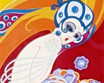 Erte Serigraph 'oriental Tale' 1982 – Signed, Numbered 24/300