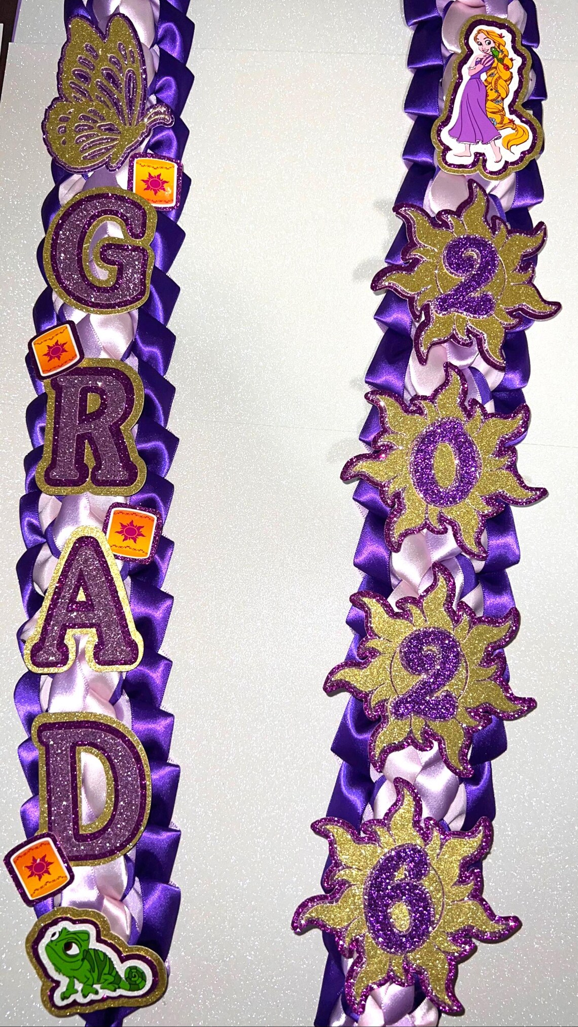 Tangled Ribbpm Rapunzel Tangled Graduation Ribbon Lei - Etsy