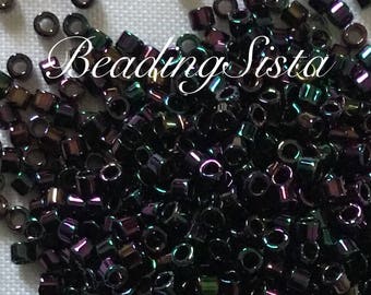 Delica - Purple Irish - Seed Beads - Size 11 - Miyuki - 7.2 Gram - Tube - DB004-TB