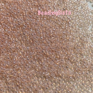 Seed Beads Pink Pearl Ceylon Size 15 Miyuki 8.2 Gram Tube 15-9519-TB image 2