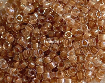 Delica - Lined Beige - Seed Beads - 7.2 Gram - Tube - DB069-TB