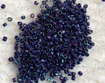 Delica - Metallic Midnight Purple - Size 11 - Miyuki - 7.2 Gram - Tube - DB0135-TB