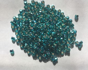 Miyuki - Teal Blue Silver Lined - Size 11/0 - Seed Bead - 20 Gram - Tube - 39696