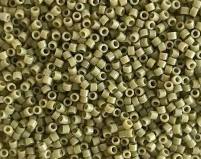 Delica Dura Coat Opaque Catcus Seed Bead Size 11 Miyuki 7.5 Gram Tube DB2124-TB image 1