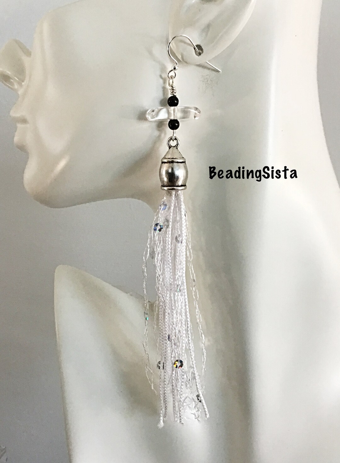 Fringe - Tassel - Sequence - Boho - Statement - Earrings - Etsy