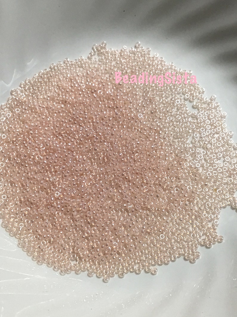 Seed Beads Pink Pearl Ceylon Size 15 Miyuki 8.2 Gram Tube 15-9519-TB image 1