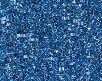 Delica - Sparkling Cerulean Blue Crystal Hex Cut - 7.2 Gram - Tube - DBC0920-TB