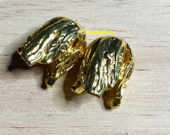 End Cap - Tulip Bead Cap - Gold - Silver - Macramé - Findings