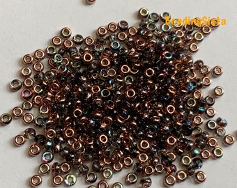 Unions - Crystal Copper Rainbow - Seed Beads - Size 11 - 24 Gram - Tube - 11-131-98533