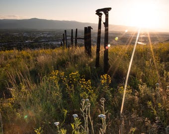 Sunset over Missoula: Montana Lustre Photo Print or High Gloss Metal Print