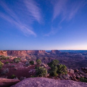 Canyonlands at Dusk Photo Print on lustre photo paper or metal print, Night Photography, Star photography