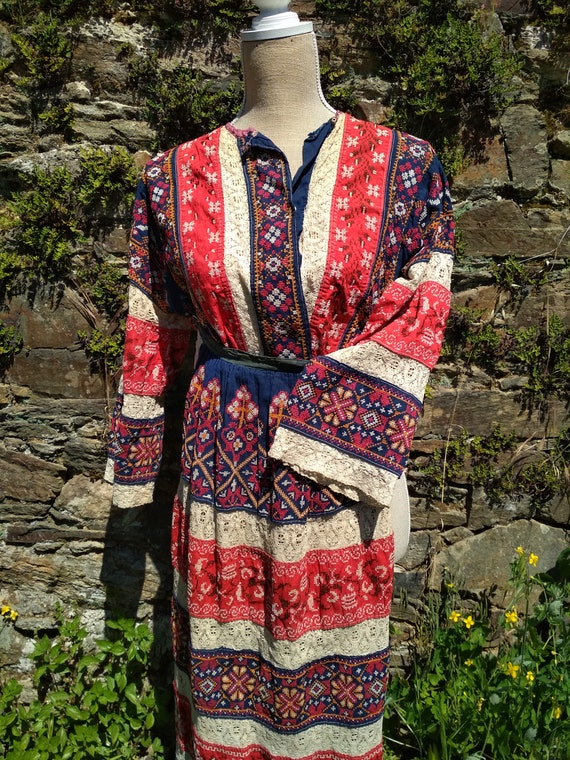 Antique Russian Peasant Costume, Russian Old Cloth