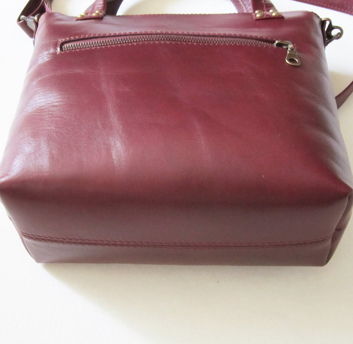 Leather Shoulder Bag Red Wine Colour Women Handbag Leather Tote Bag