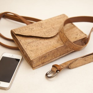 small handbag cork leather  waist purse belt bag beige colour handbag purse crossbody leather lining