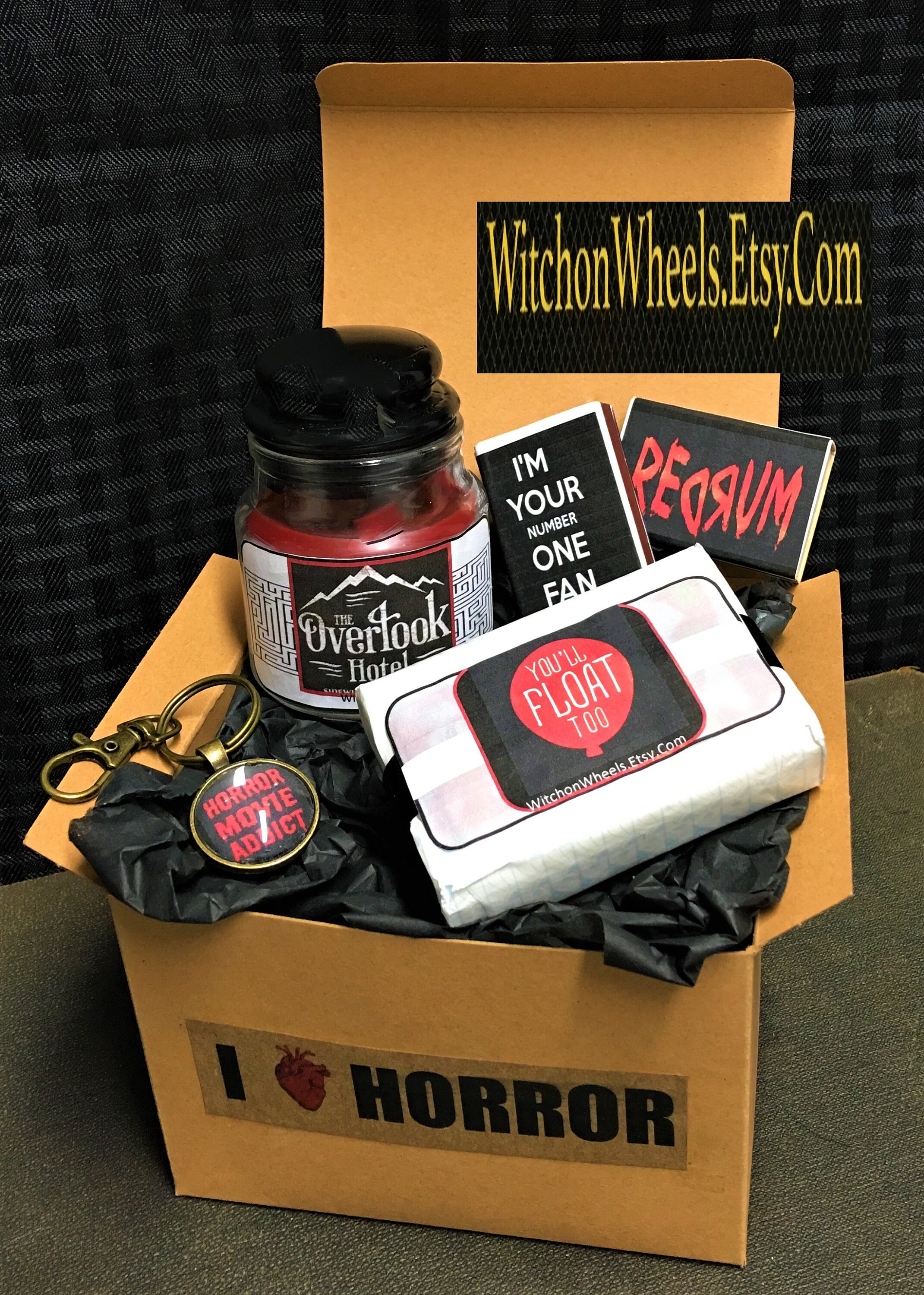 HORROR GIFT BOX Horror Movie Gifts Horror Candle Horror | Etsy