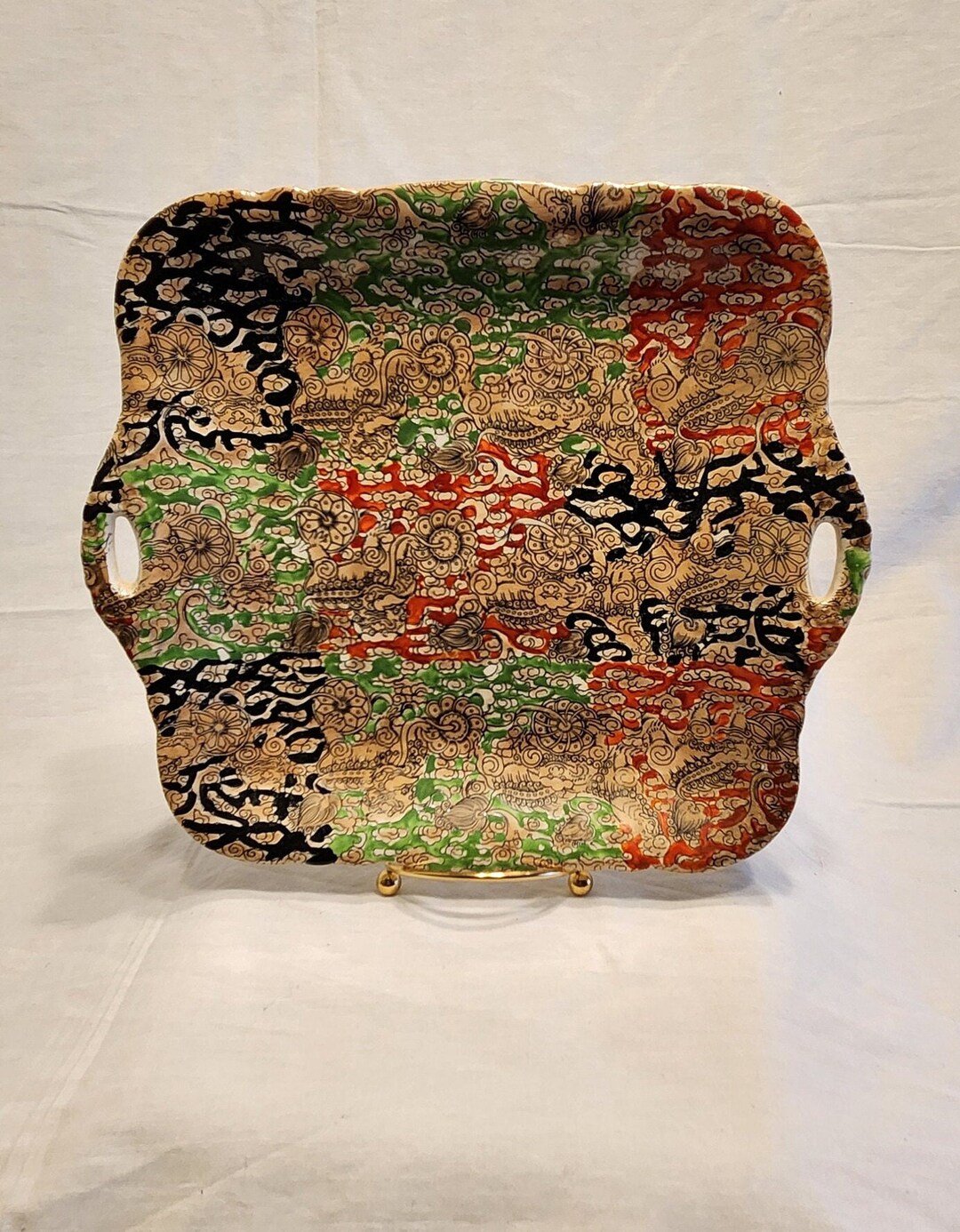 RARE Mason's Ironstone 9 Tabhandled Plate Etsy Australia