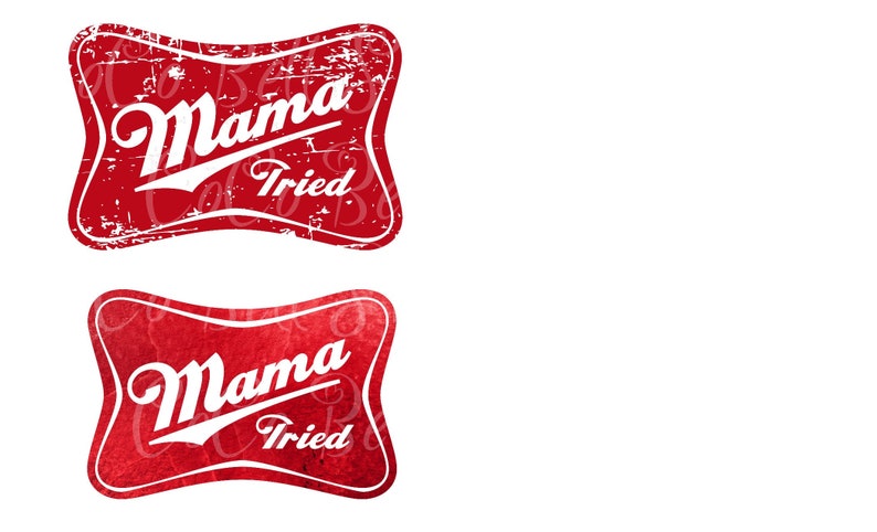 2 Files MAMA Tried Miller Lite Retro Vintage MOM Digital | Etsy