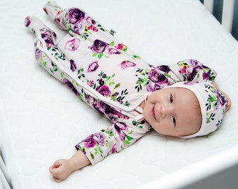 floral newborn sleeper