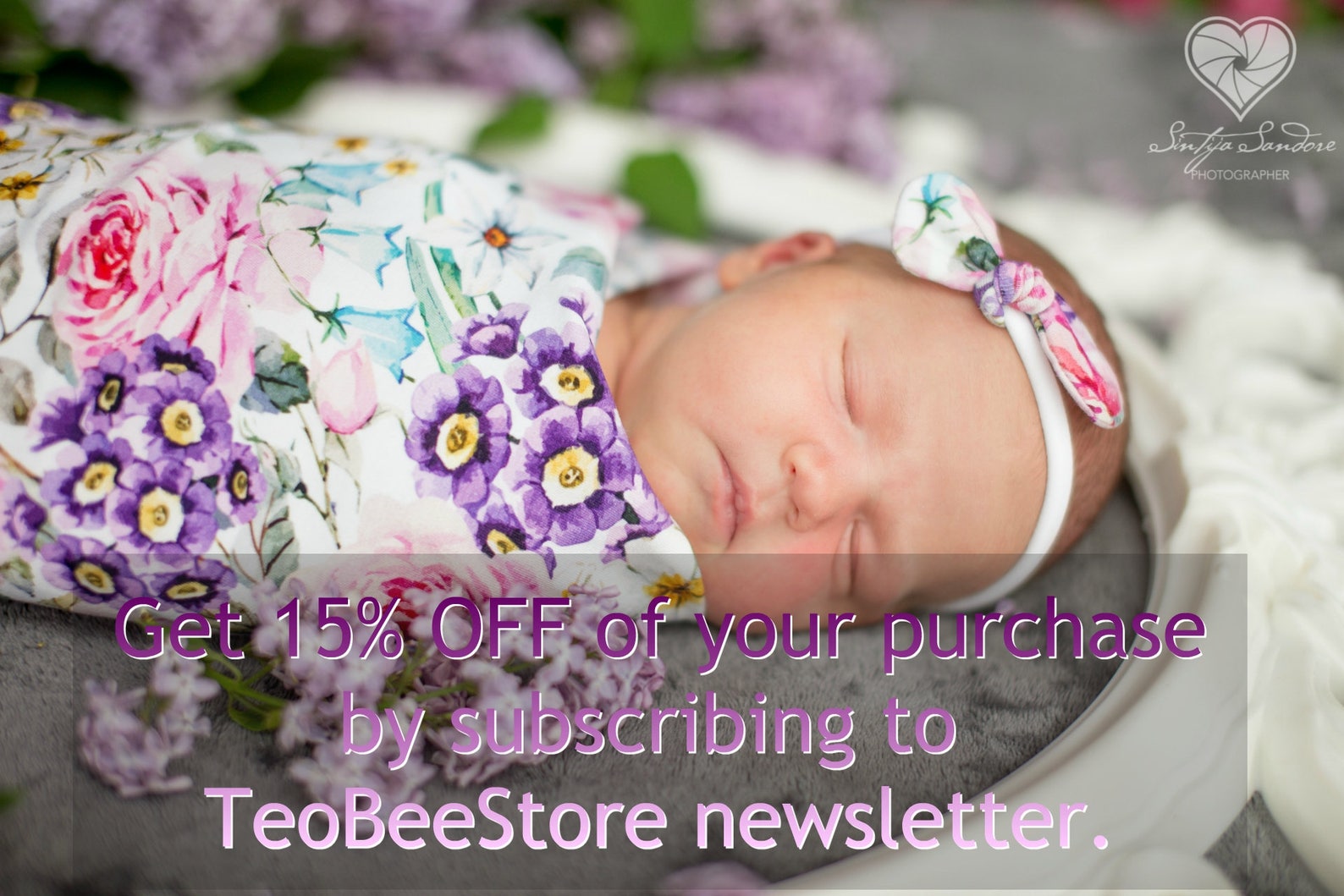 Floral striped swaddle blanket 35x40 with bow or Etsy