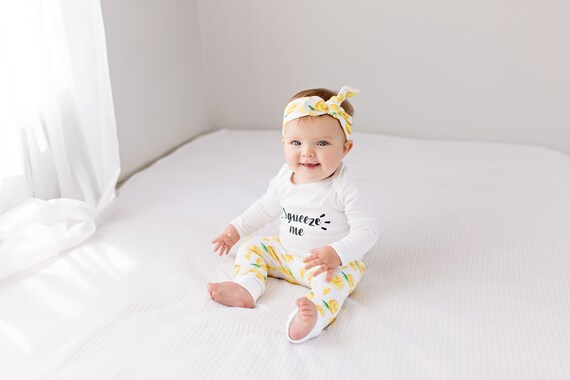 baby girl lemon outfit