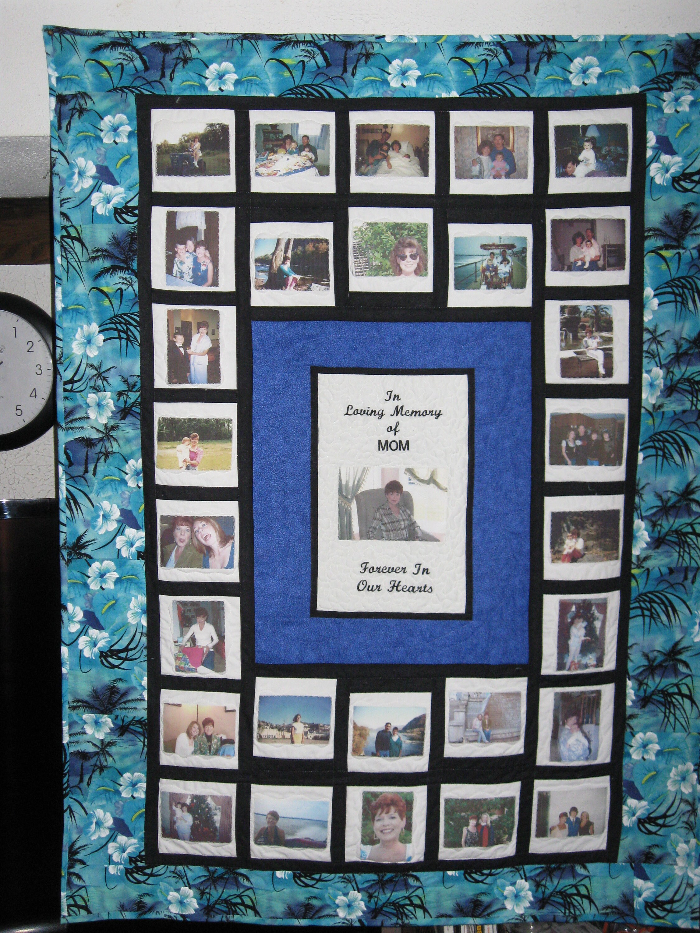 Custom Photo Memory Quilt Any Occasion the Perfect Gift Idea Etsy