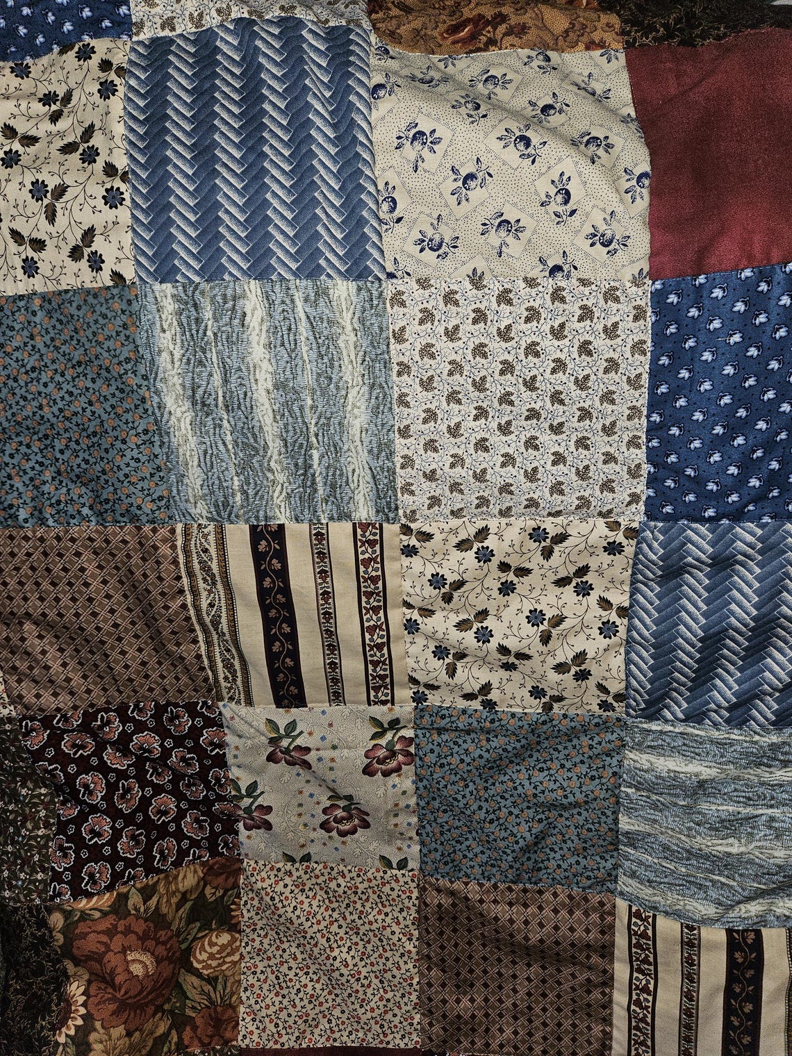 Circa Reproduction Civil War Era Patchwork Pattern Couch Throw- Free ...