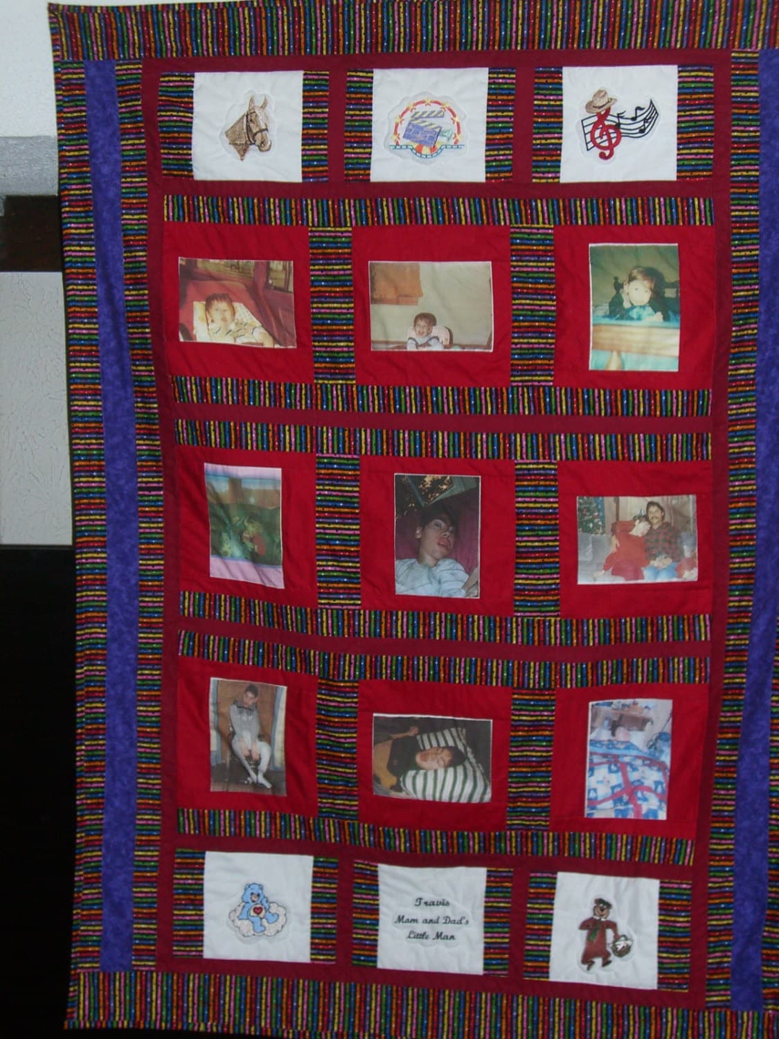 Personalized Custom Photo Memory Quilt the Perfect Gift Idea Etsy