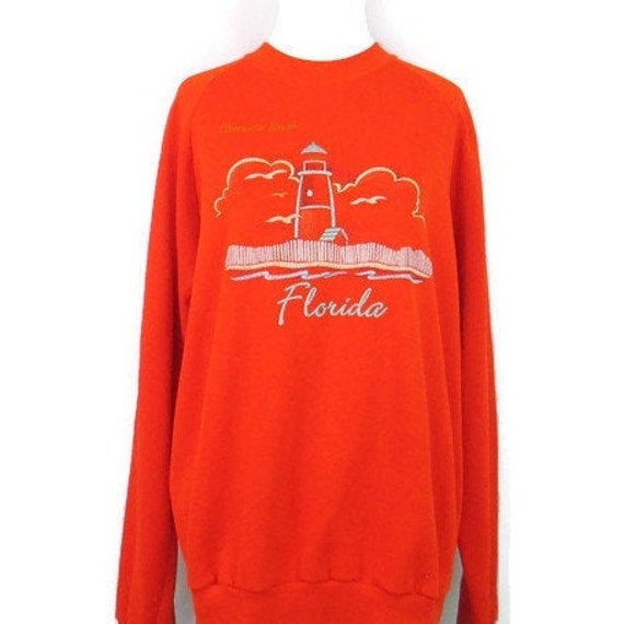 Vintage 1980's Florida Lighthouse Sweatshirt 80's… - image 3