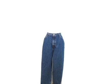 Vintage Gap Reverse Fit Jeans Women's Size 16 Plus Size High Waisted Tapered Blue Jeans 30 Inch Waist Denim