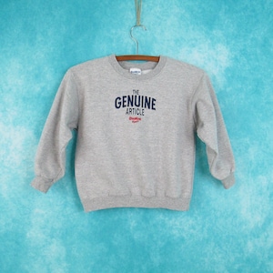 Vintage Osh Kosh B&#39;Gosh Kid&#39;s Sweatshirt Child&#39;s Size 7 Embroidered 90&#39;s Osh Kosh Spellout Logo Gray Pullover