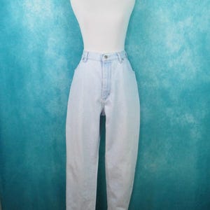 Lee Ultra Light Wash 80&#39;s Distressed Jeans Women&#39;s 16 Petite High Waisted Denim