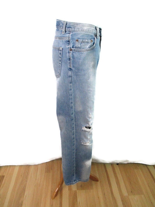 Vintage Gap Distressed Shredded Jeans 2001 Faded Broken in - Etsy