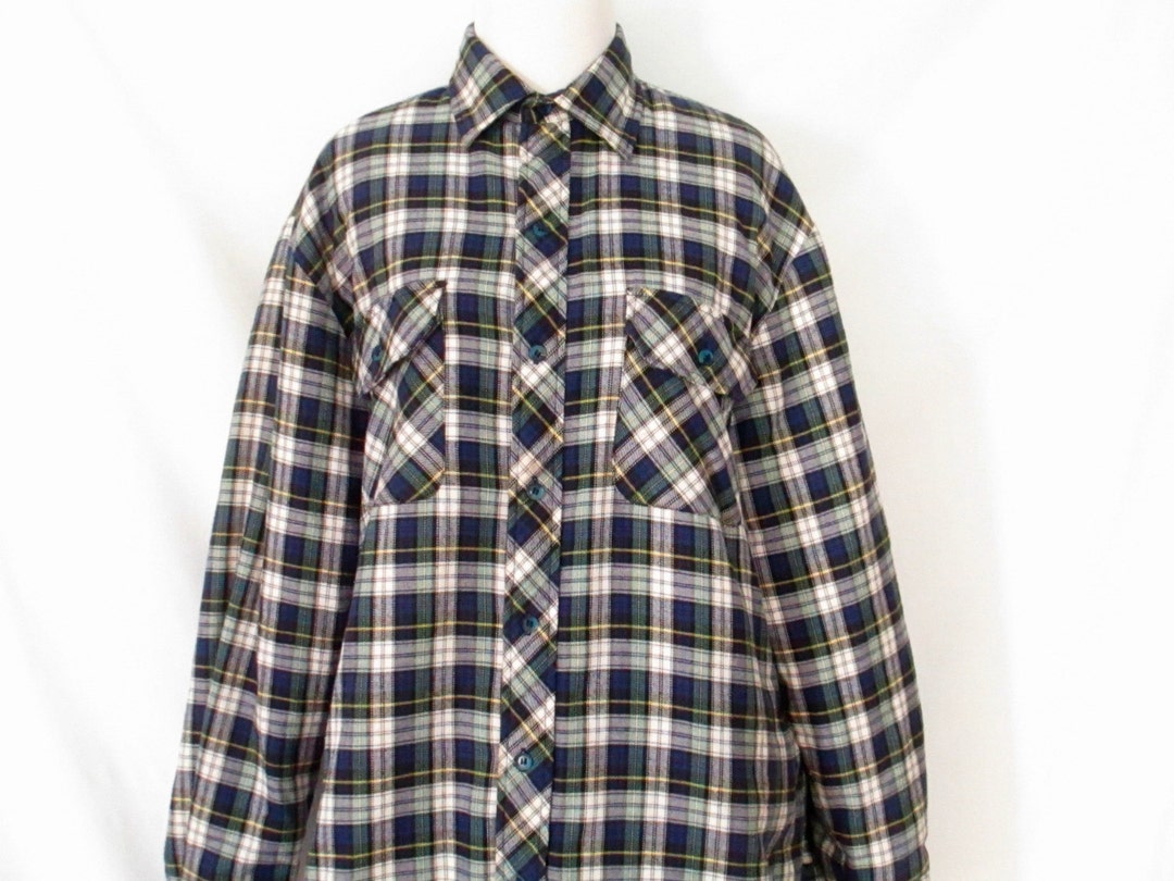 Dickies Flannel Shirt Quilted Plaid Flannel Shirt Unisex - Etsy