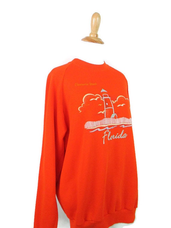 Vintage 1980's Florida Lighthouse Sweatshirt 80's… - image 6