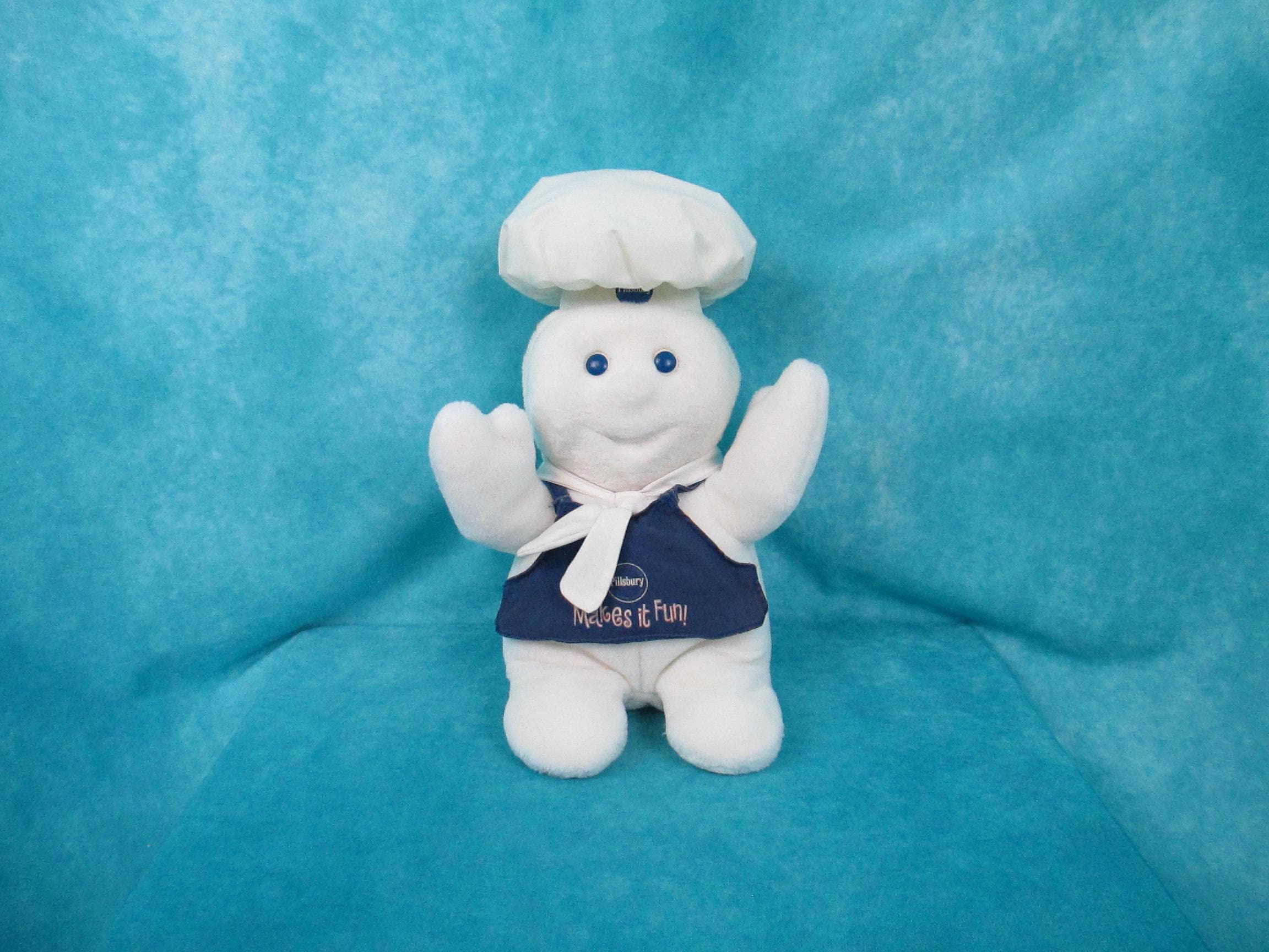 レア　Pillsbury Doughboy ぬいぐるみ15→12 Pillsbury Doughboy 90's Poppin Fresh 12” Plush Doll-25th B