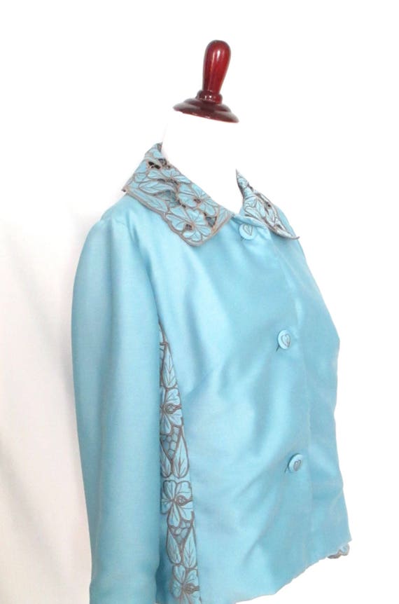 1970's Embroidered Blazer Vintage Hand Tailored B… - image 4