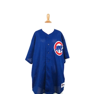 Vintage Chicago Cubs Majestic Diamond Collection Baseball Jersey Men&#39;s XXL Polyester Mesh