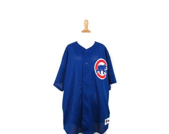 Vintage Chicago Cubs Majestic Diamond Collection Baseball Jersey Men's XXL Polyester Mesh