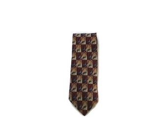 Cravate En Soie Jerry Garcia - Motif Chardon Fantôme - Collection Quarante - Occasion