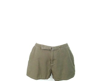 Short Kaki ANN TAYLOR LOFT Taille 2 - Coton, Poches, Passants Ceinture - Occasion Très Bon état