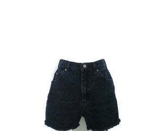 Lee Riders Navy Blue Cutoff Jeans Shorts Women's 10 Frayed Denim 27 Inch Waist Shorts