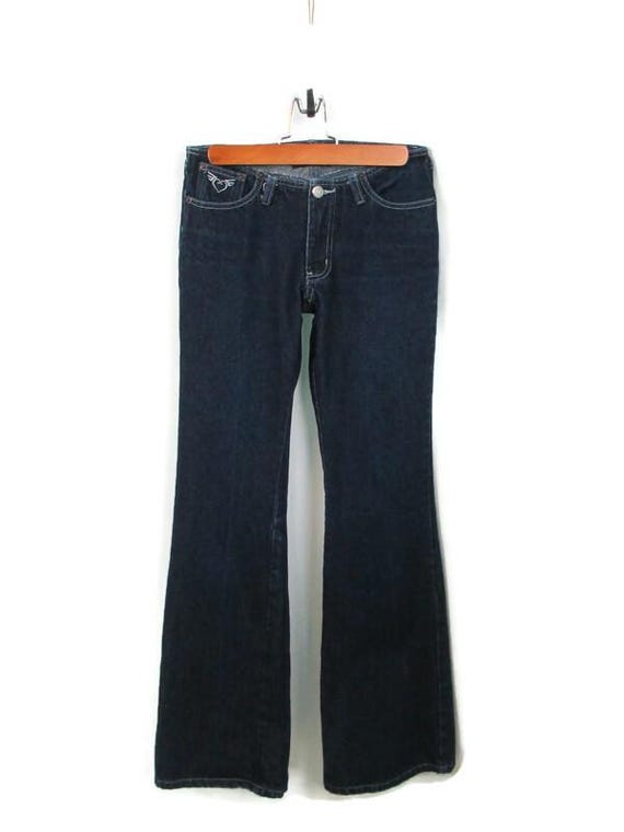 Jean Femme Flare A.N.A. - Taille 8, Jambe évasée, 98% Coton 2% élasthanne, Longueur Intérieure 31 Pouces