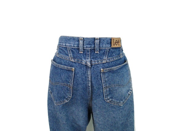 Lee 1980's Distressed Faded Jeans Vintage 80's Hi… - image 5