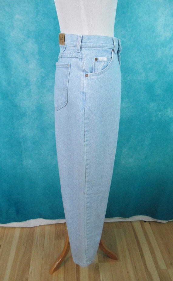 Lee Light Wash 14 Medium Vintage Jeans High Rise … - image 4