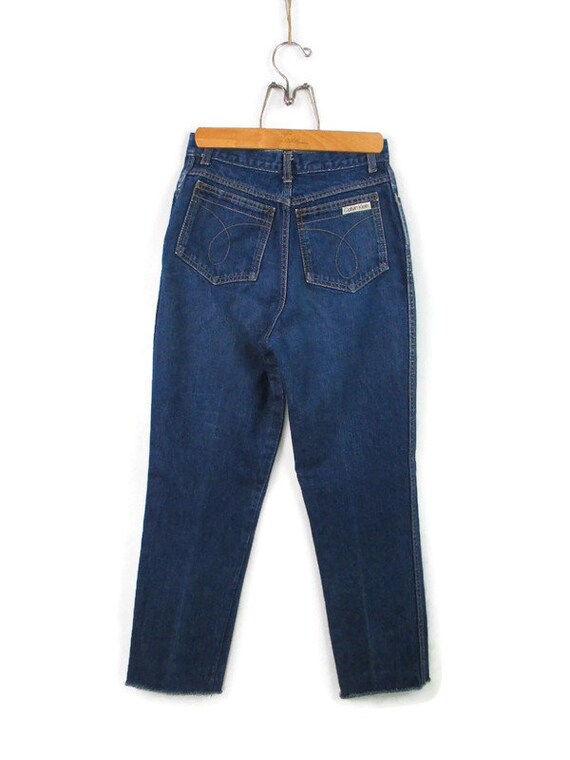 1980's High Waist Calvin Klein Jeans Distressed F… - image 4